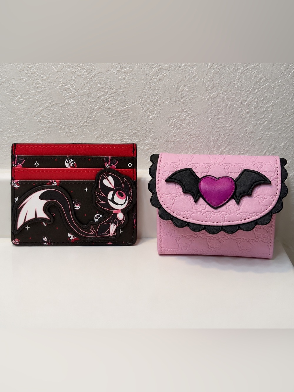 NWT Monster High Draculaura Coffin Wallet & Hazbin Hotel Keekee Cardholder